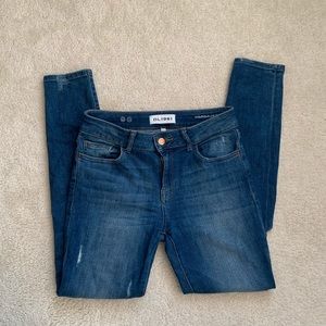 DL 1961 distressed margaux skinny jeans size 25